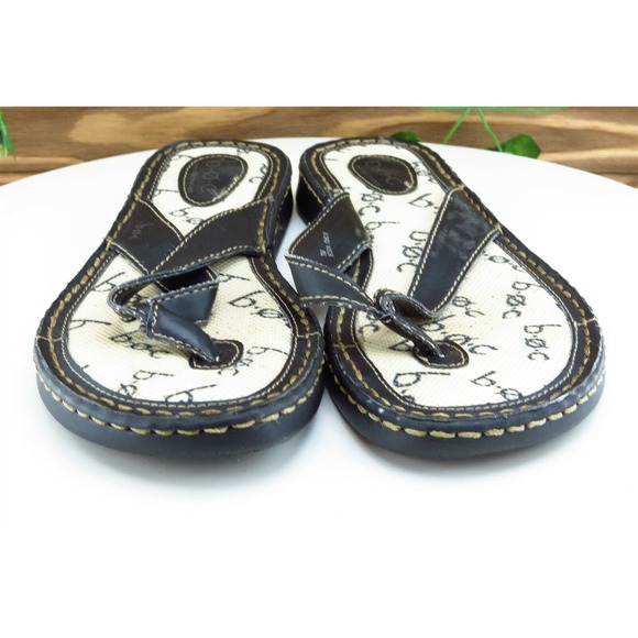 Born Concept Sz 7 M Black Flip Flop Synthetic Women Sandals - Picture 2 of 11